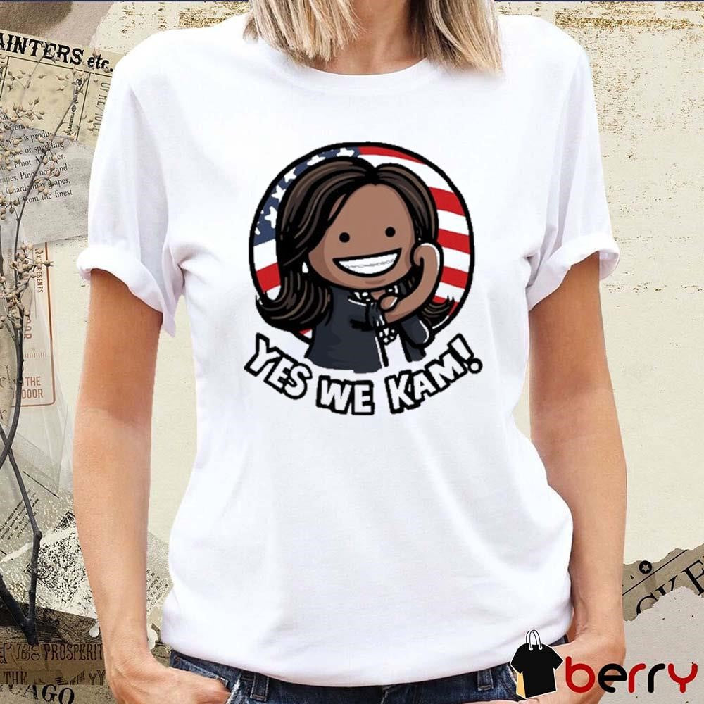 Kamala Harris Yes We Kam 2024 USA Flag Painting t-shirt