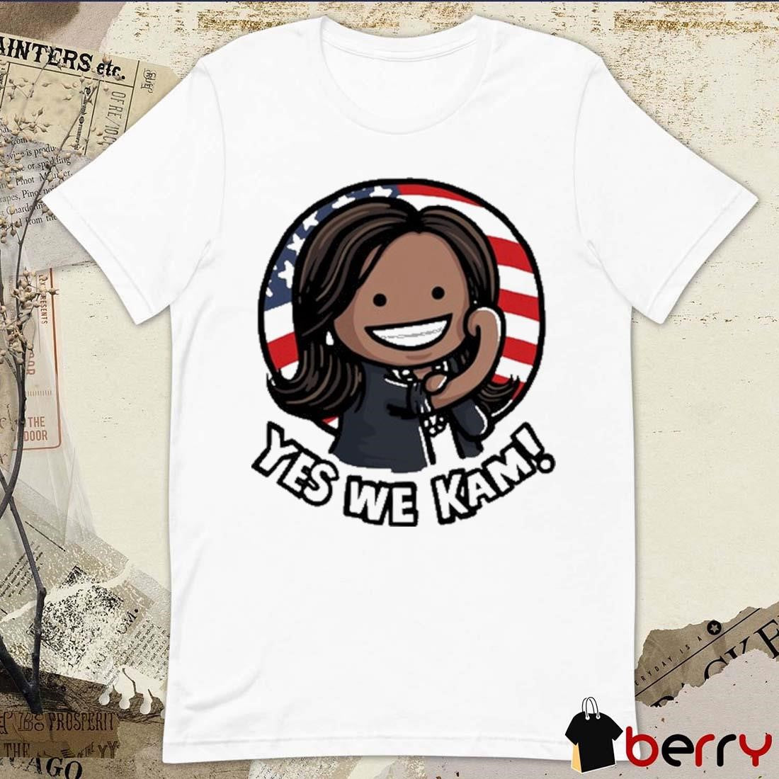 Kamala Harris Yes We Kam 2024 USA Flag Painting t-shirt