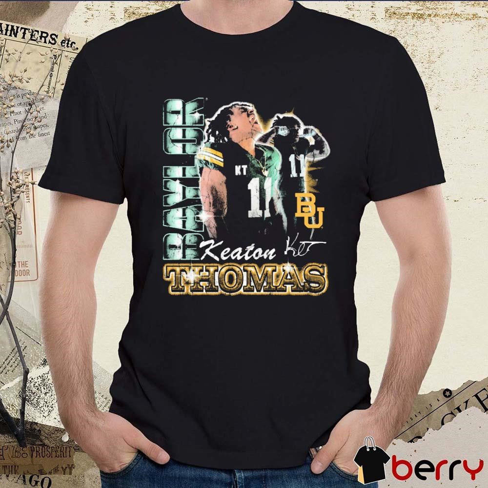 Keaton Thomas Baylor Bears football 90s Signature Graphic t-shirt