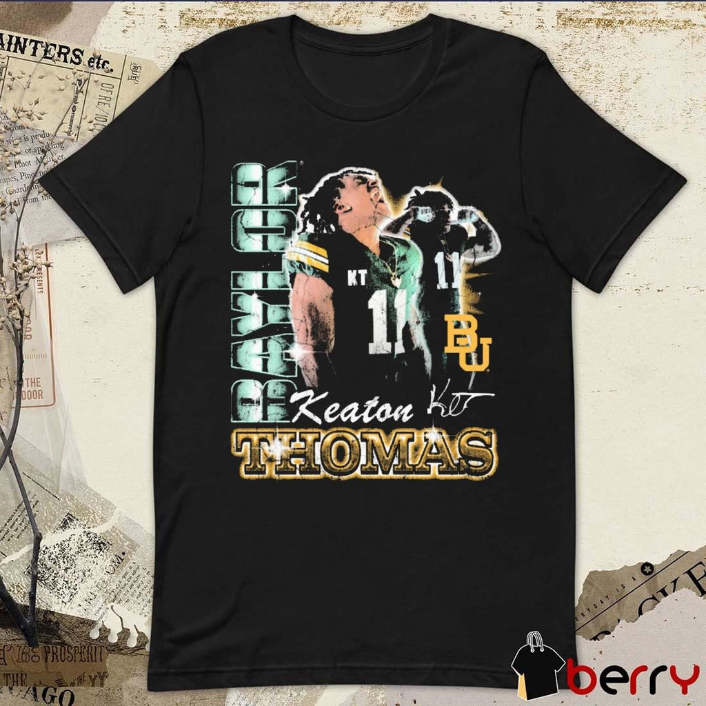 Keaton Thomas Baylor Bears football 90s Signature Graphic t-shirt