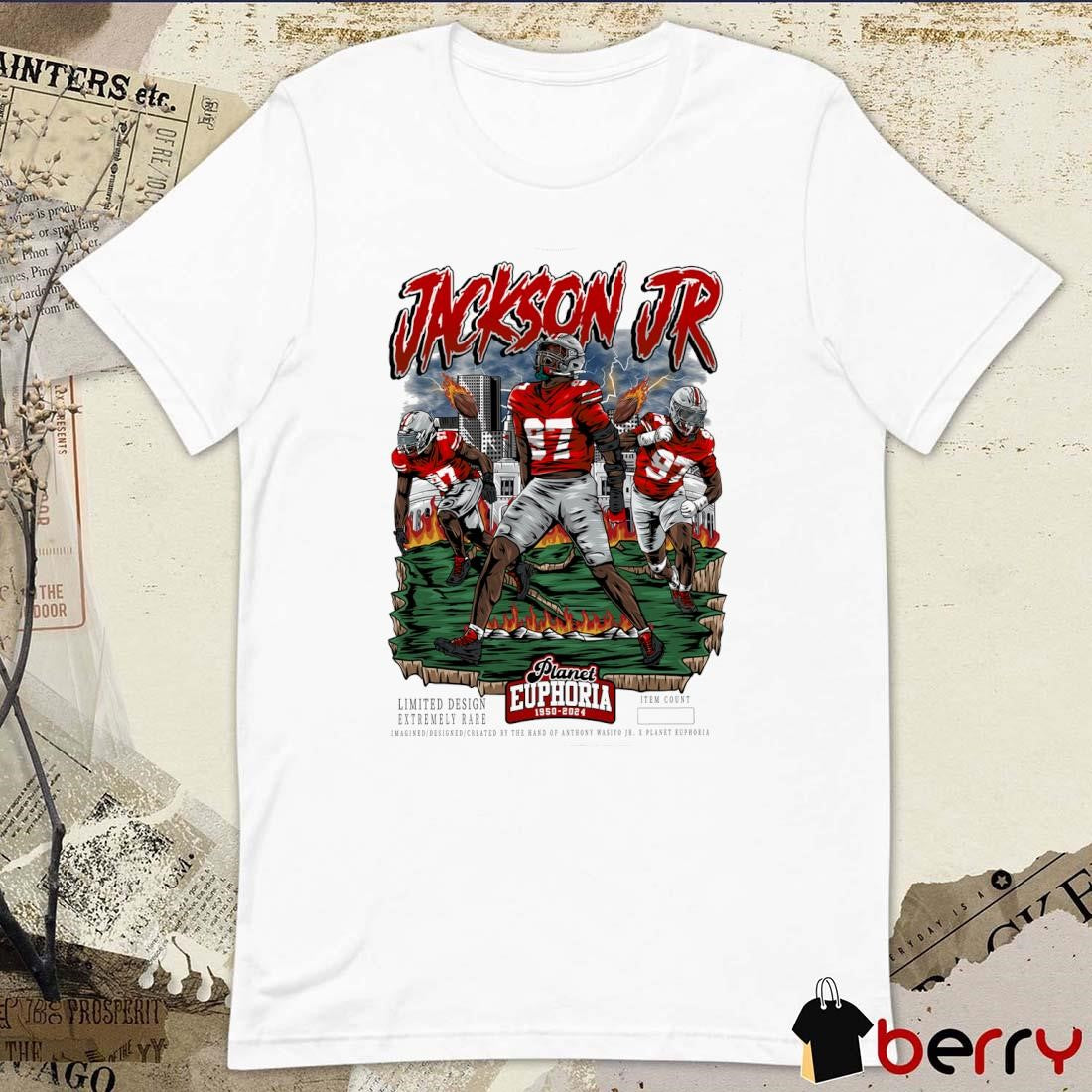 Kenyatta Jackson Jr. Ohio State Planet Euphoria Artwork t-shirt