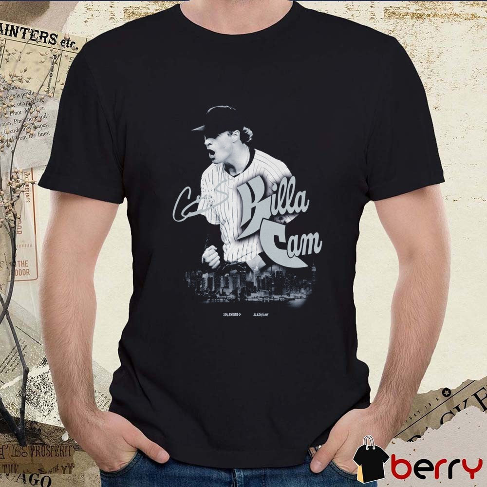 Killa Cam New York Yankees MLB Slash Line Signature Graphic t-shirt