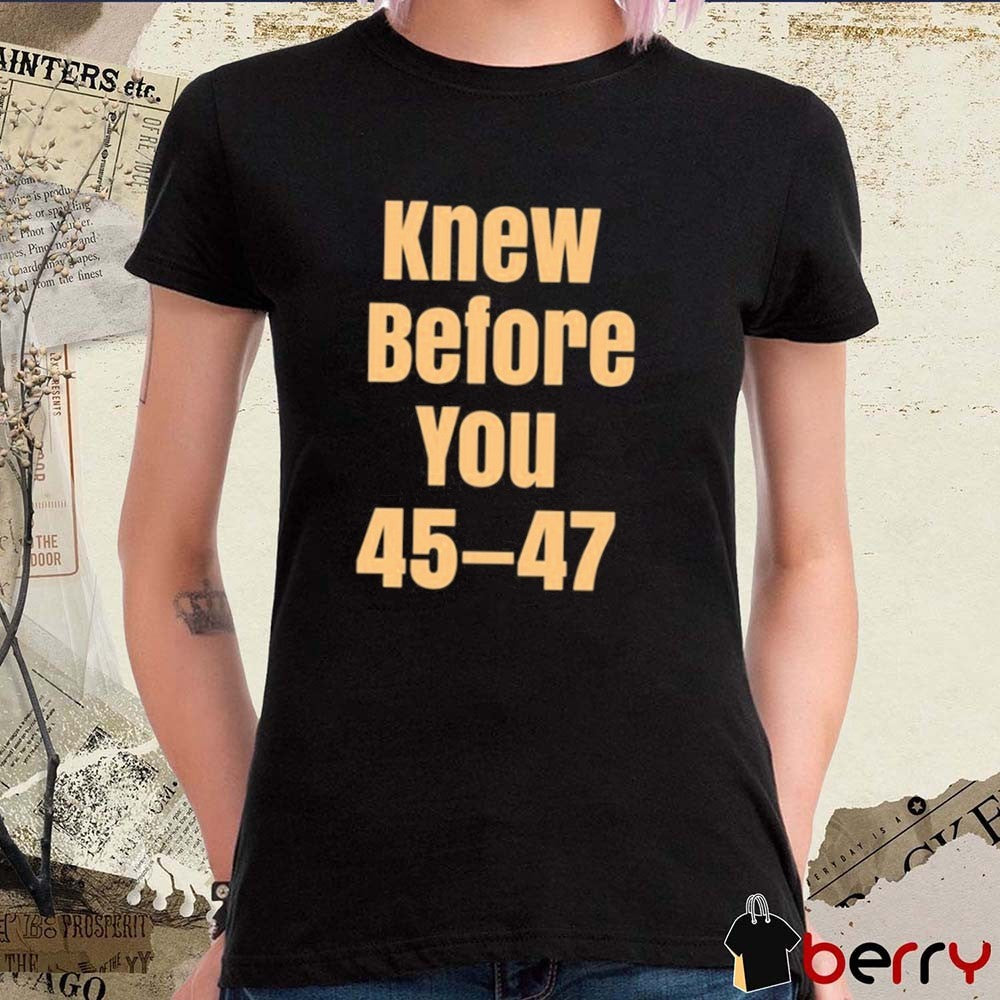 Knew Before You 45 47 Timestamps Don’t Lie Derek Johnson t-shirt