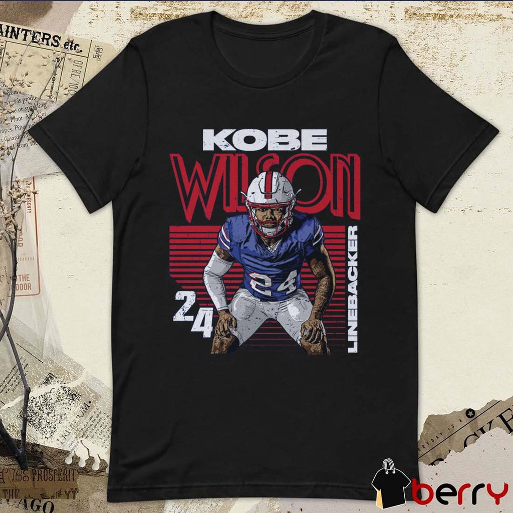 Kobe Wilson #24 College Stance SMU Mustangs Linebacker t-shirt