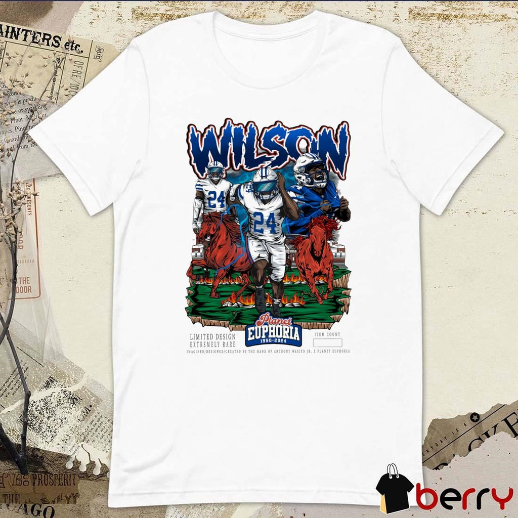 Kobe Wilson SMU Mustangs Planet Euphoria Artwork t-shirt