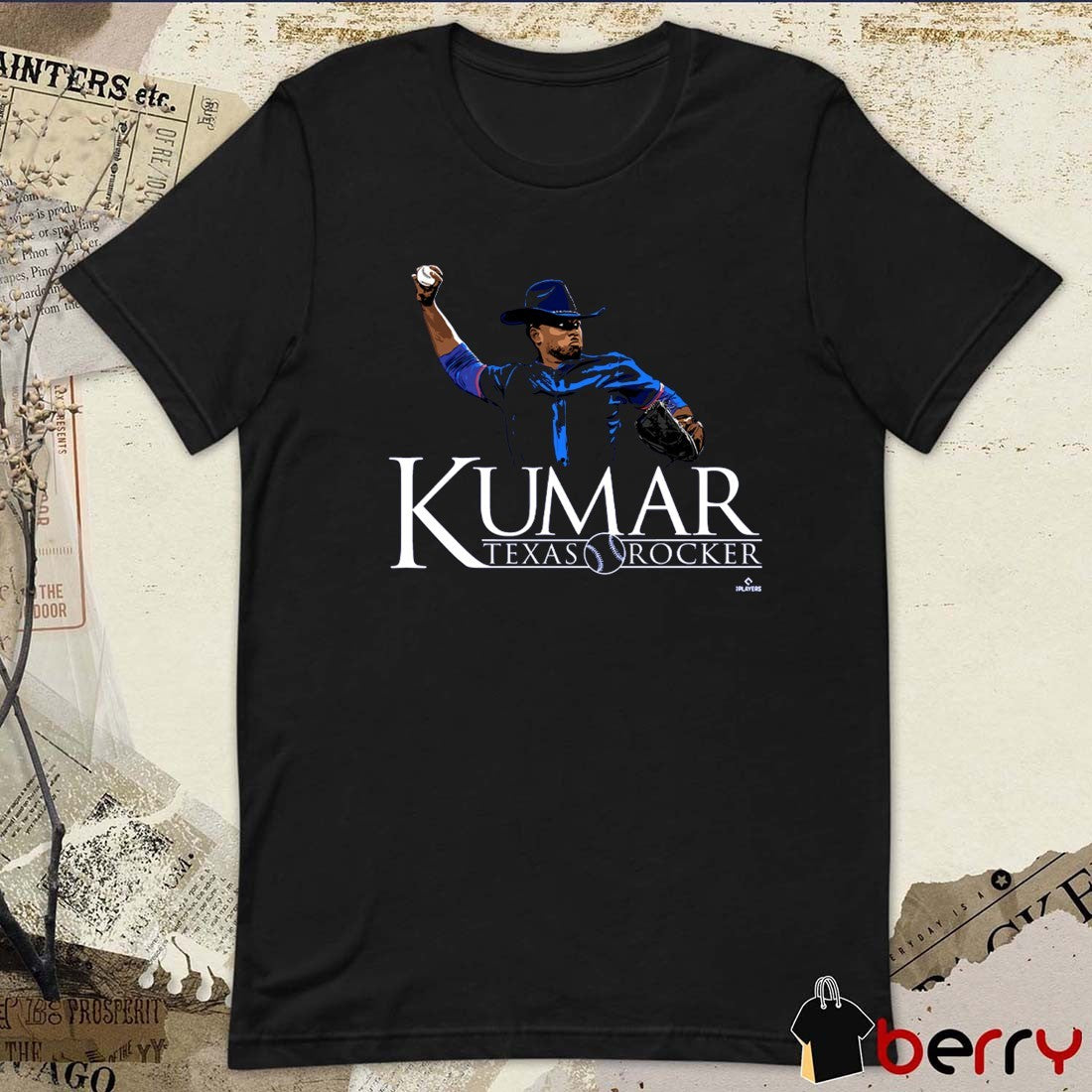Kumar Texas Rocker Texas Rangers Baseball MLBPA 2025 t-shirt