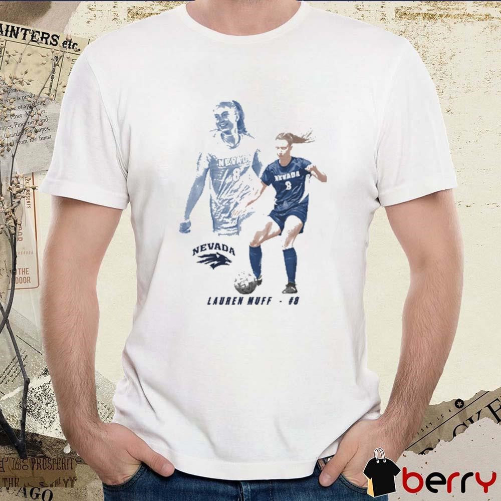 Lauren Muff #8 Nevada Soccer Portrait t-shirt