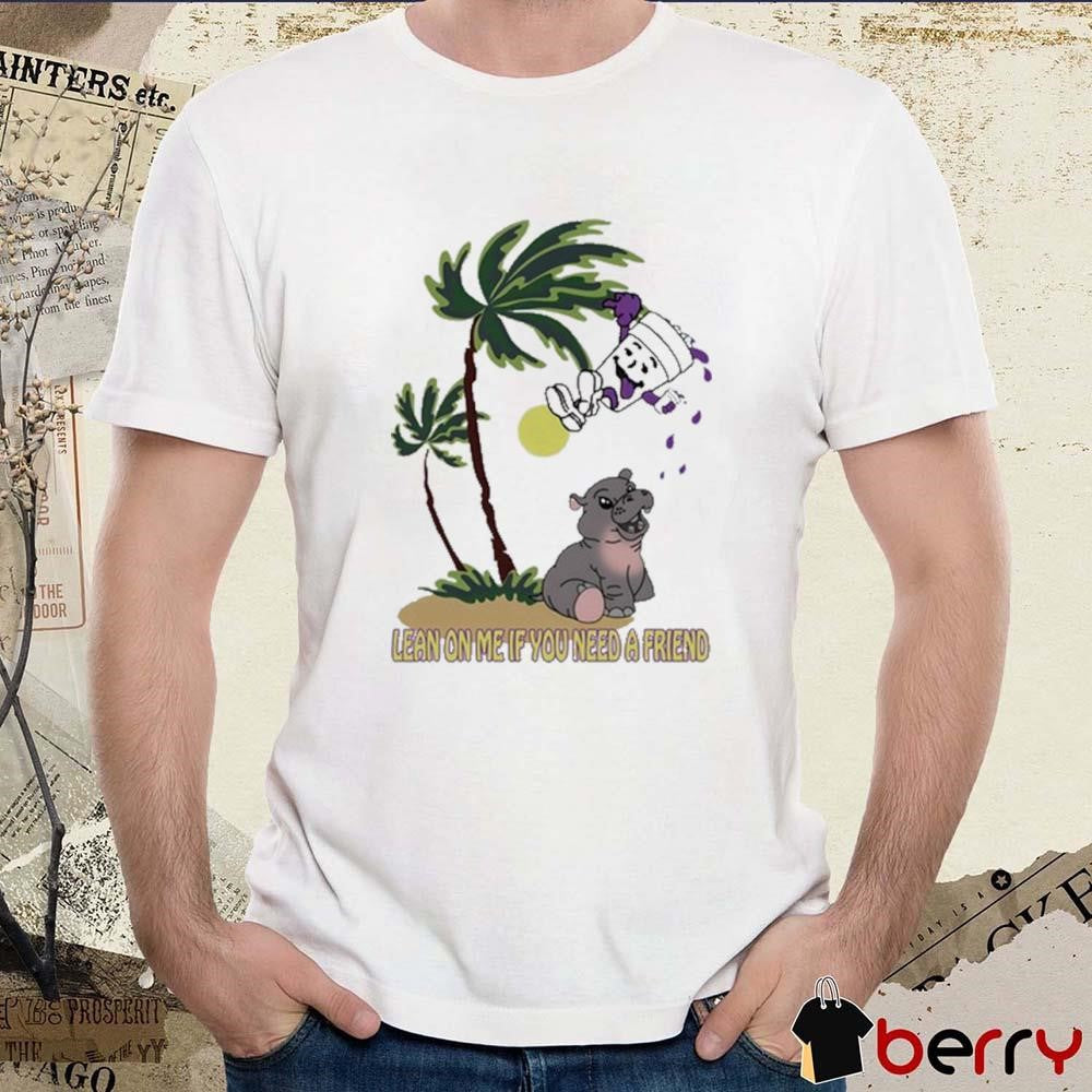Lean On Me If You Need A Friend Moo Deng t-shirt