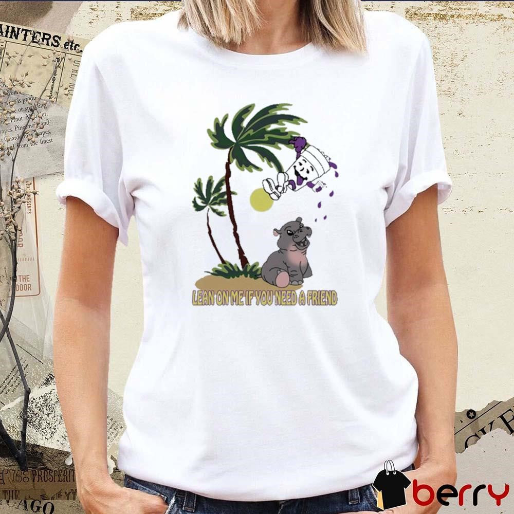 Lean On Me If You Need A Friend Moo Deng t-shirt