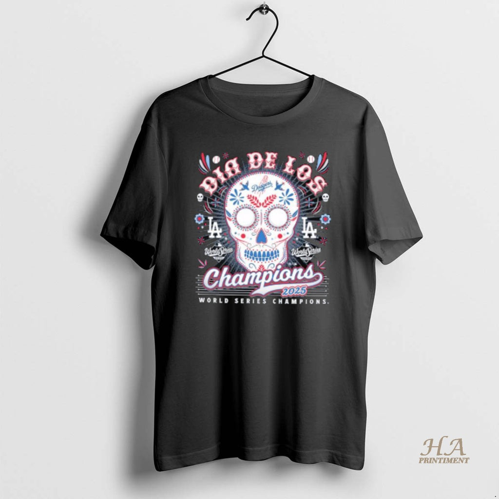 Official Los Angeles Dodgers 2025 World Series Champions Dia De Los Champions