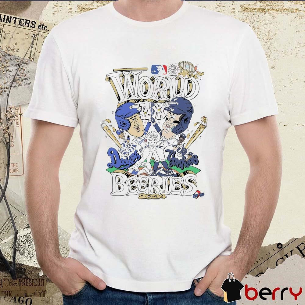 Los Angeles Dodgers Vs New York Yankees MLB World Beeries 2024 Caricature t-shirt