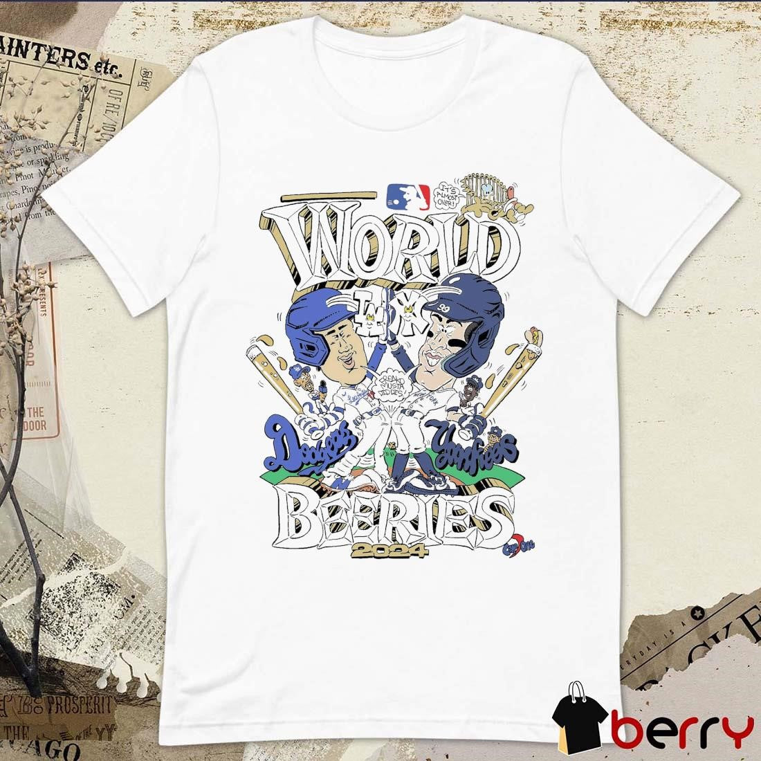 Los Angeles Dodgers Vs New York Yankees MLB World Beeries 2024 Caricature t-shirt