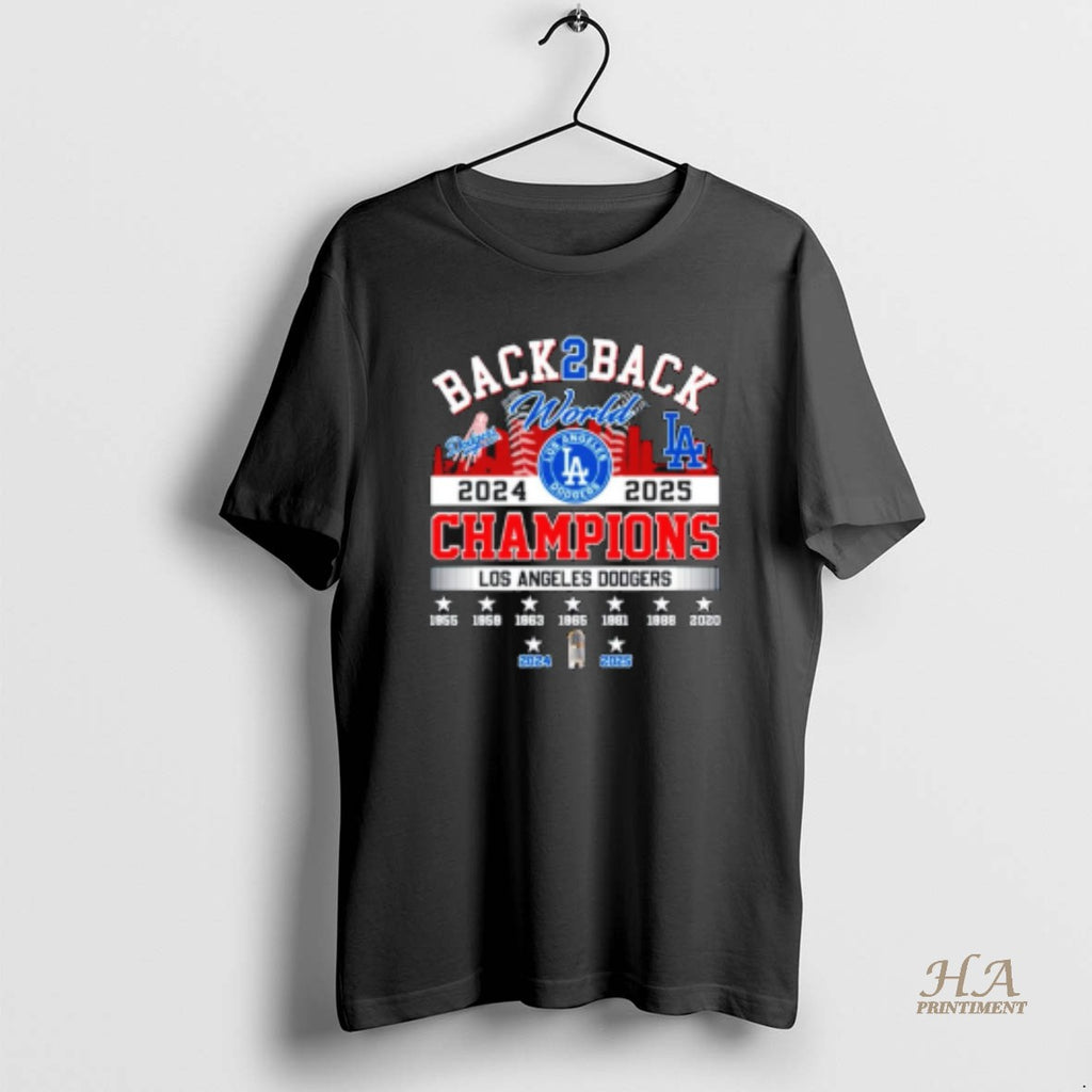 Official Los Angeles Dodgers World Series Champions 2025 Back2back