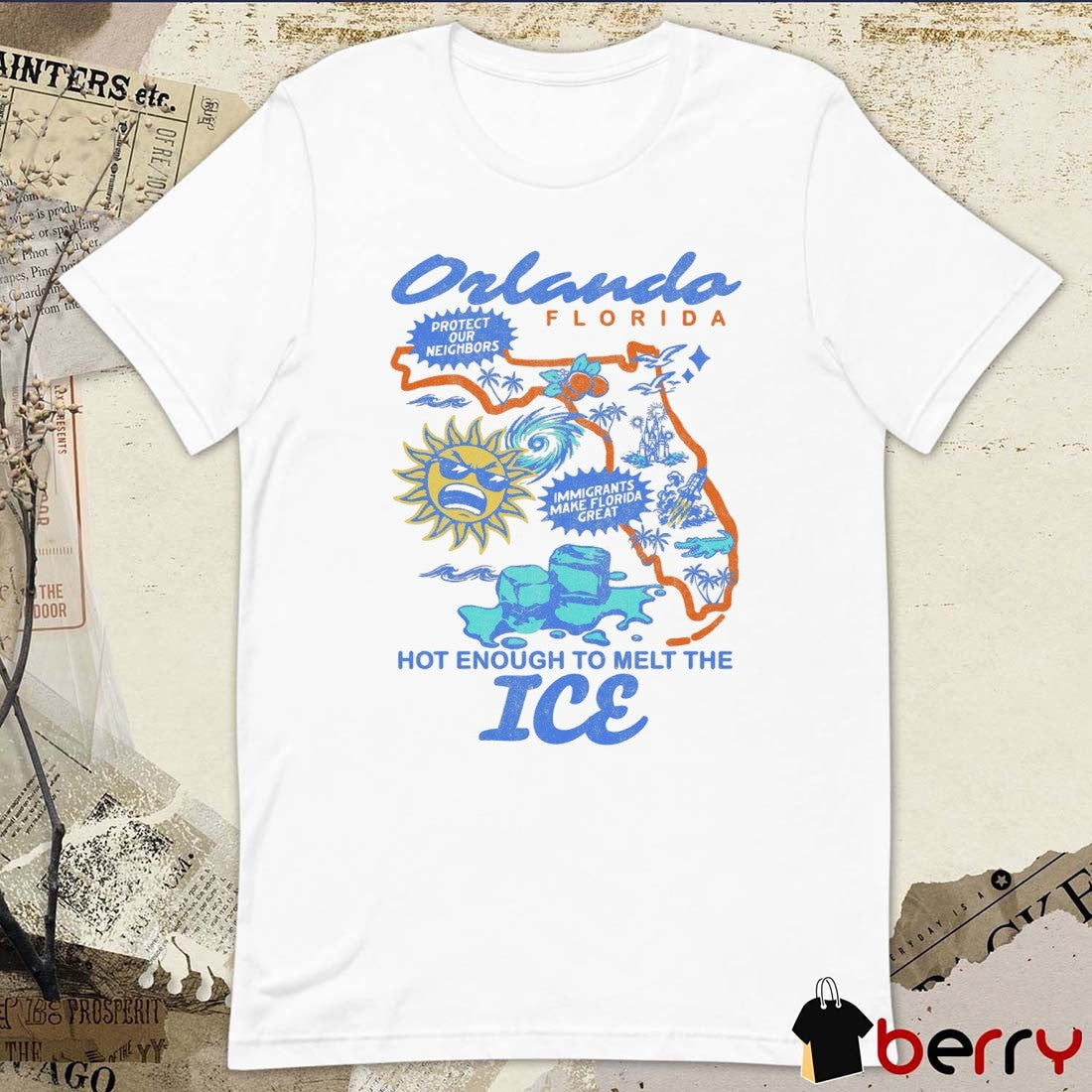 Lost Bros Orlando Florida Protect Neighbors Hot Enough To Melt The Ice t-shirt