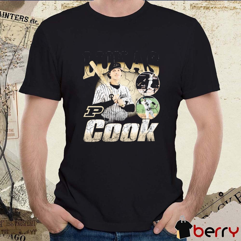Lukas Cook Purdue Boilermakers Baseball NCAA Division I 90s Graphic t-shirt