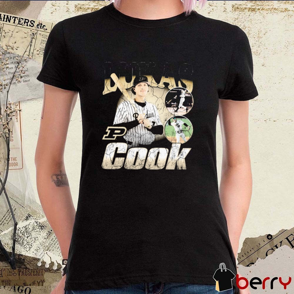 Lukas Cook Purdue Boilermakers Baseball NCAA Division I 90s Graphic t-shirt