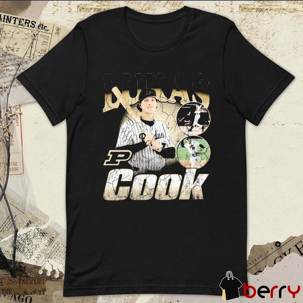 Lukas Cook Purdue Boilermakers Baseball NCAA Division I 90s Graphic t-shirt