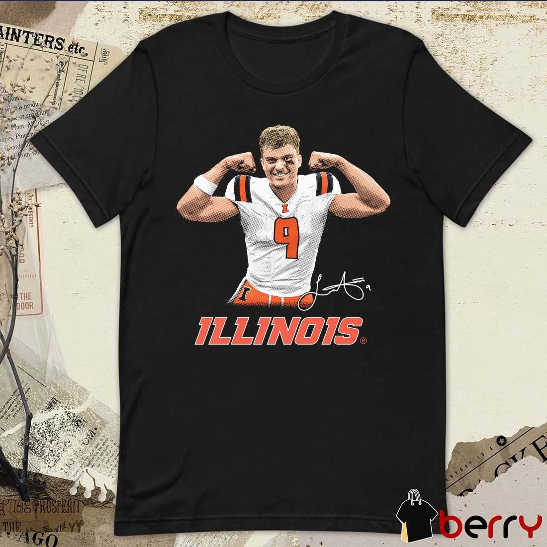 Luke Altmyer Illinois Fighting Illini Flex Signature t-shirt
