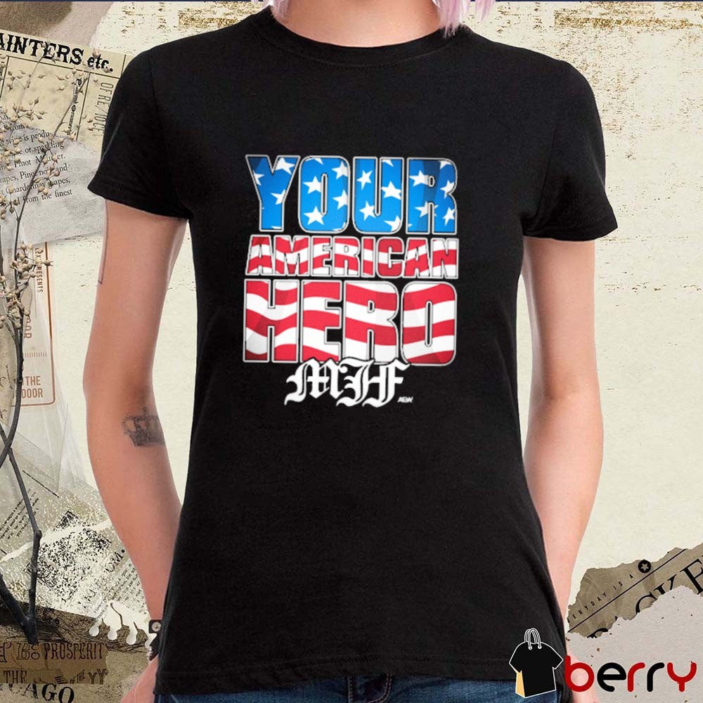 MJF Your American Hero USA Flag AEW 2025 t-shirt