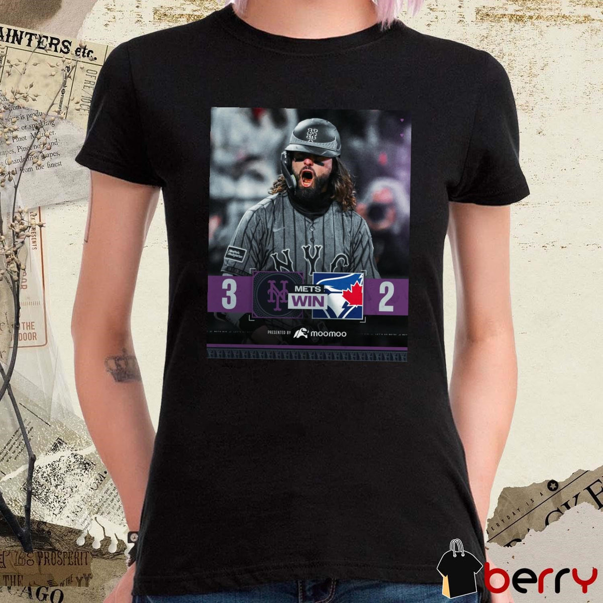 MLB Baseball Walk-Off Win In Flushing New York Mets Win 3-2 Toronto Blue Jays Final Score April 5 2025 t-shirt