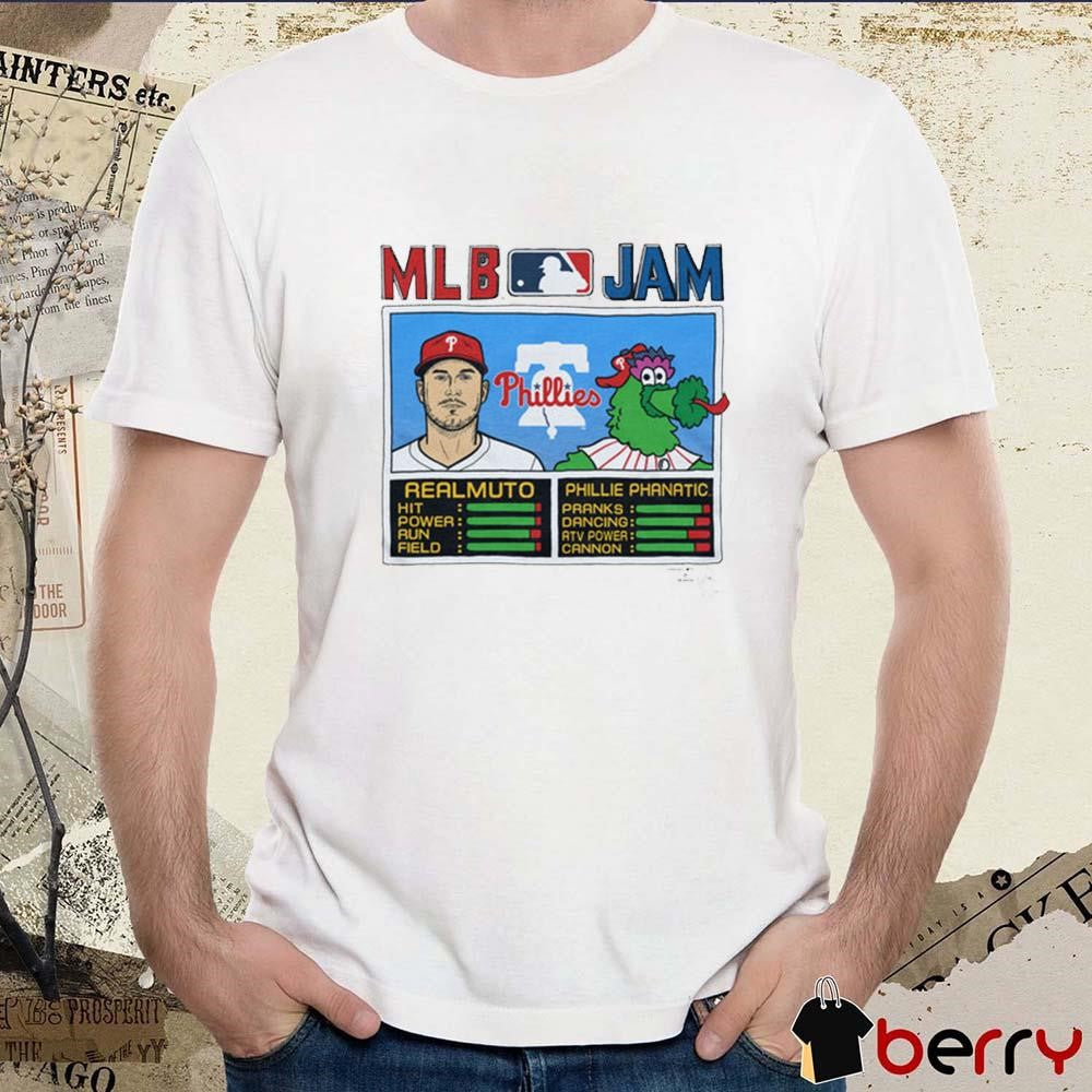 MLB Jam Philadelphia Phillies Realmuto And Phillie Phanatic t-shirt