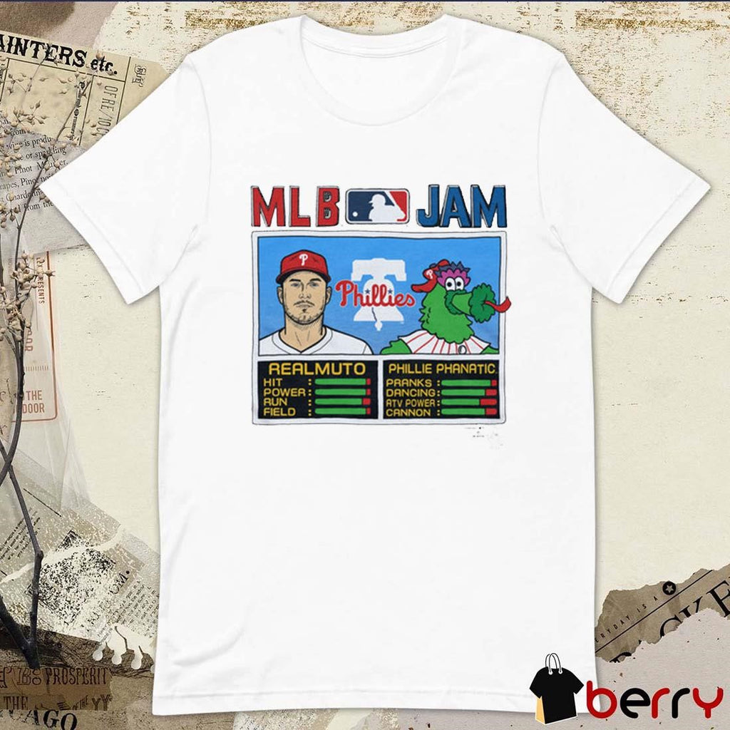 MLB Jam Philadelphia Phillies Realmuto And Phillie Phanatic t-shirt