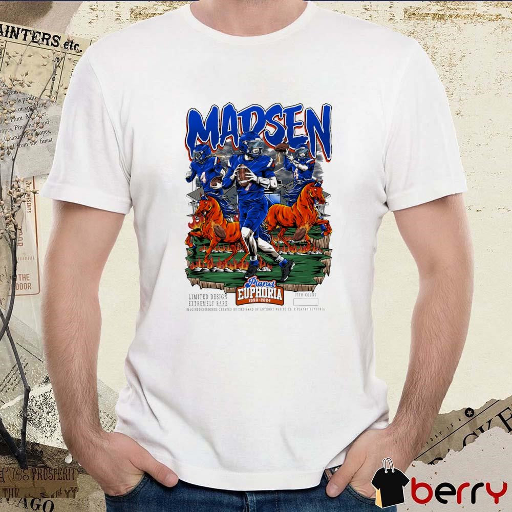 Maddux Madsen Boise State Broncos Planet Euphoria Artwork t-shirt