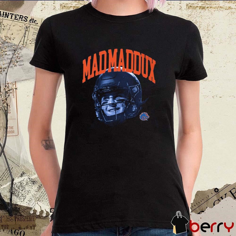 Maddux Madsen Boise State Broncos Royal Portrait Graphic t-shirt