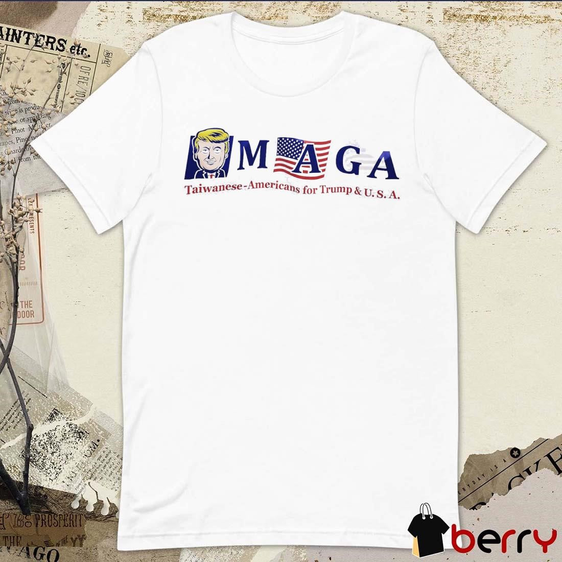 Maga Taiwanese Americans For Donald Trump And USA Paint t-shirt