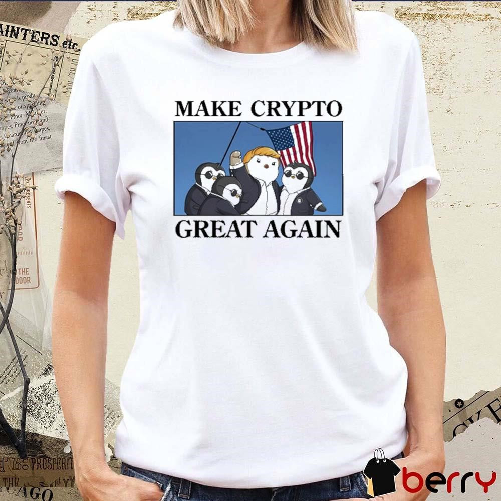 Make Crypto Great Again Penguin Beau Security t-shirt