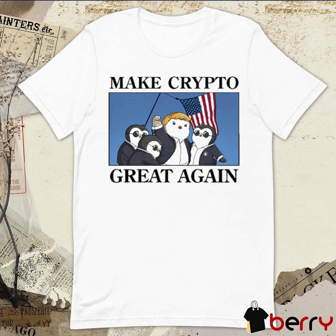 Make Crypto Great Again Penguin Beau Security t-shirt