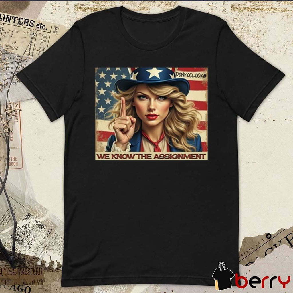 Marlene Robertson Swifties We Know The Assignment Retro Painting t-shirt