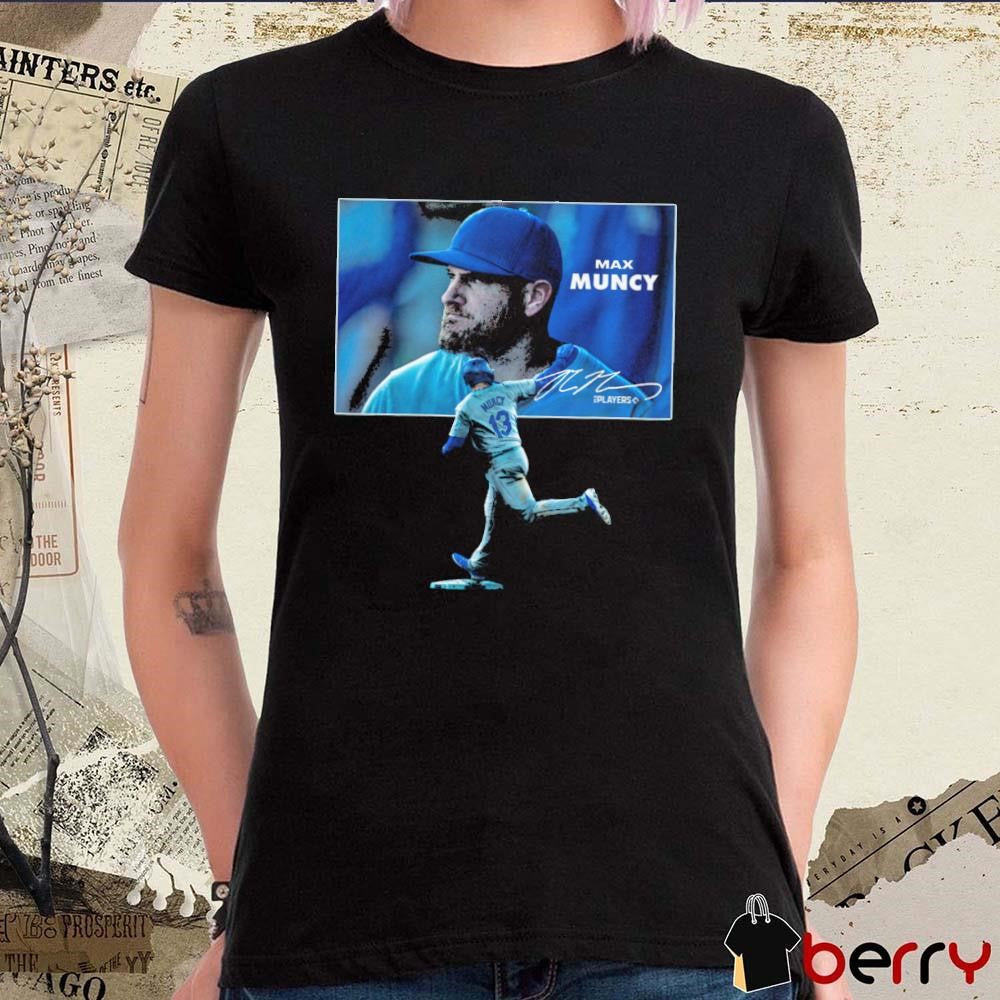 Max Muncy Los Angeles Dodgers MLB Player Photo Signature t-shirt