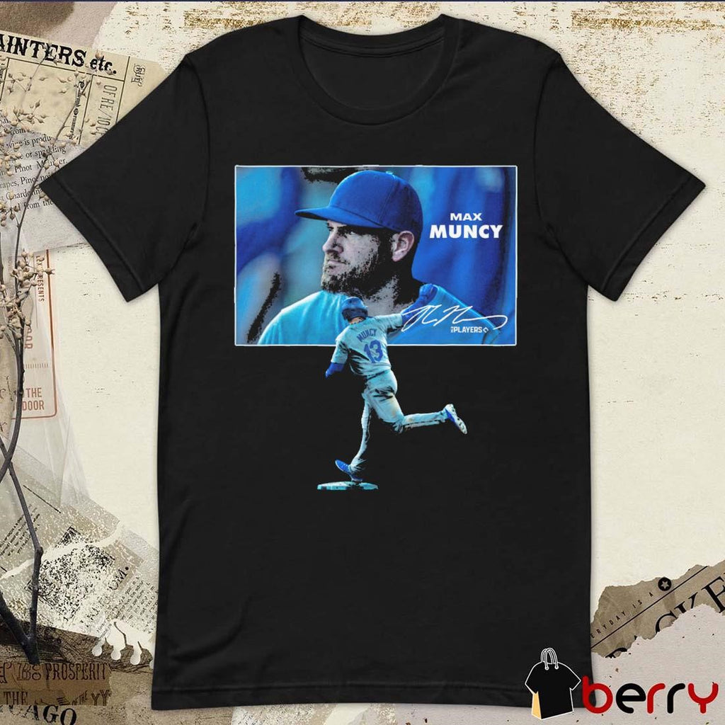 Max Muncy Los Angeles Dodgers MLB Player Photo Signature t-shirt