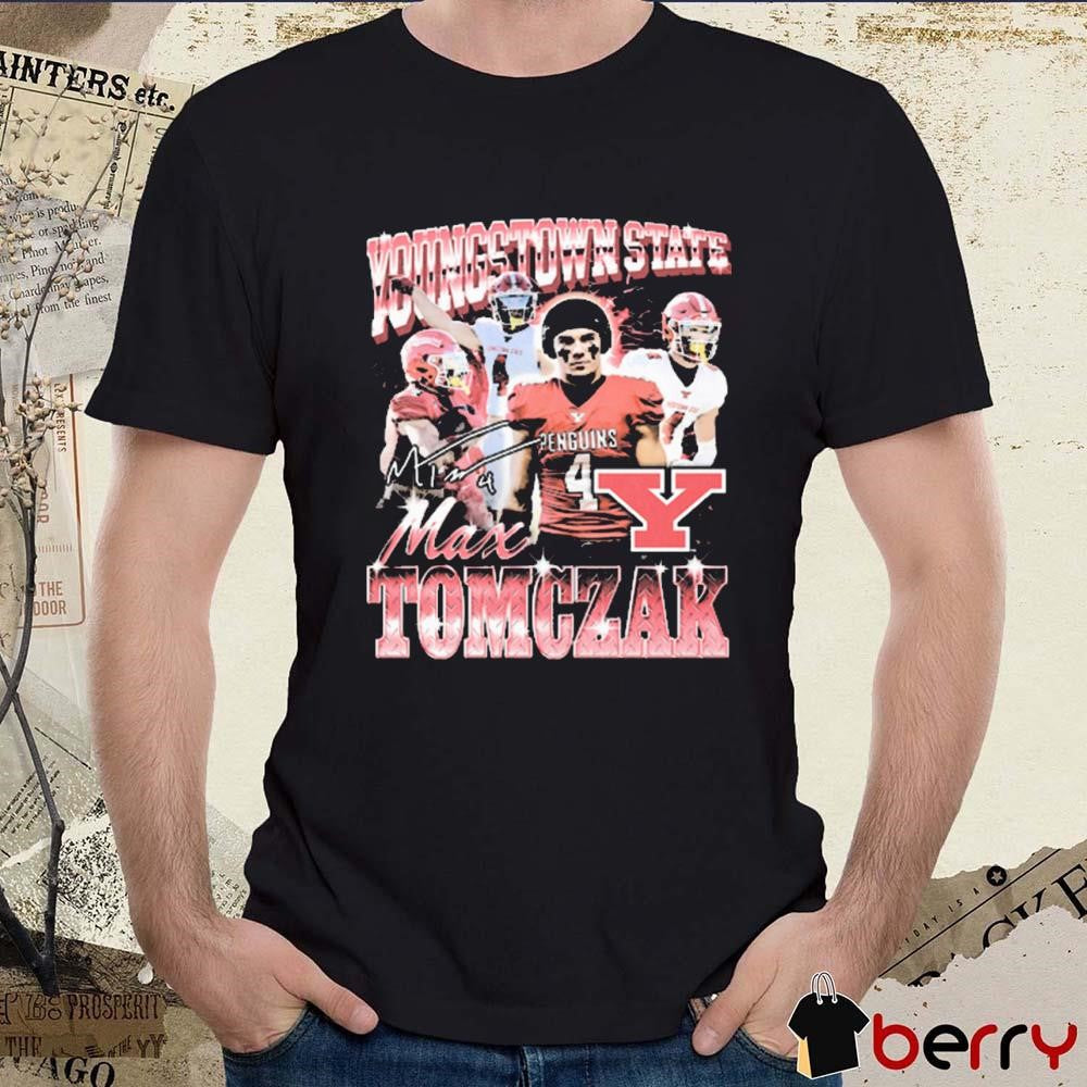 Max Tomczak Youngstown State Pepper 90s Graphic Signature t-shirt
