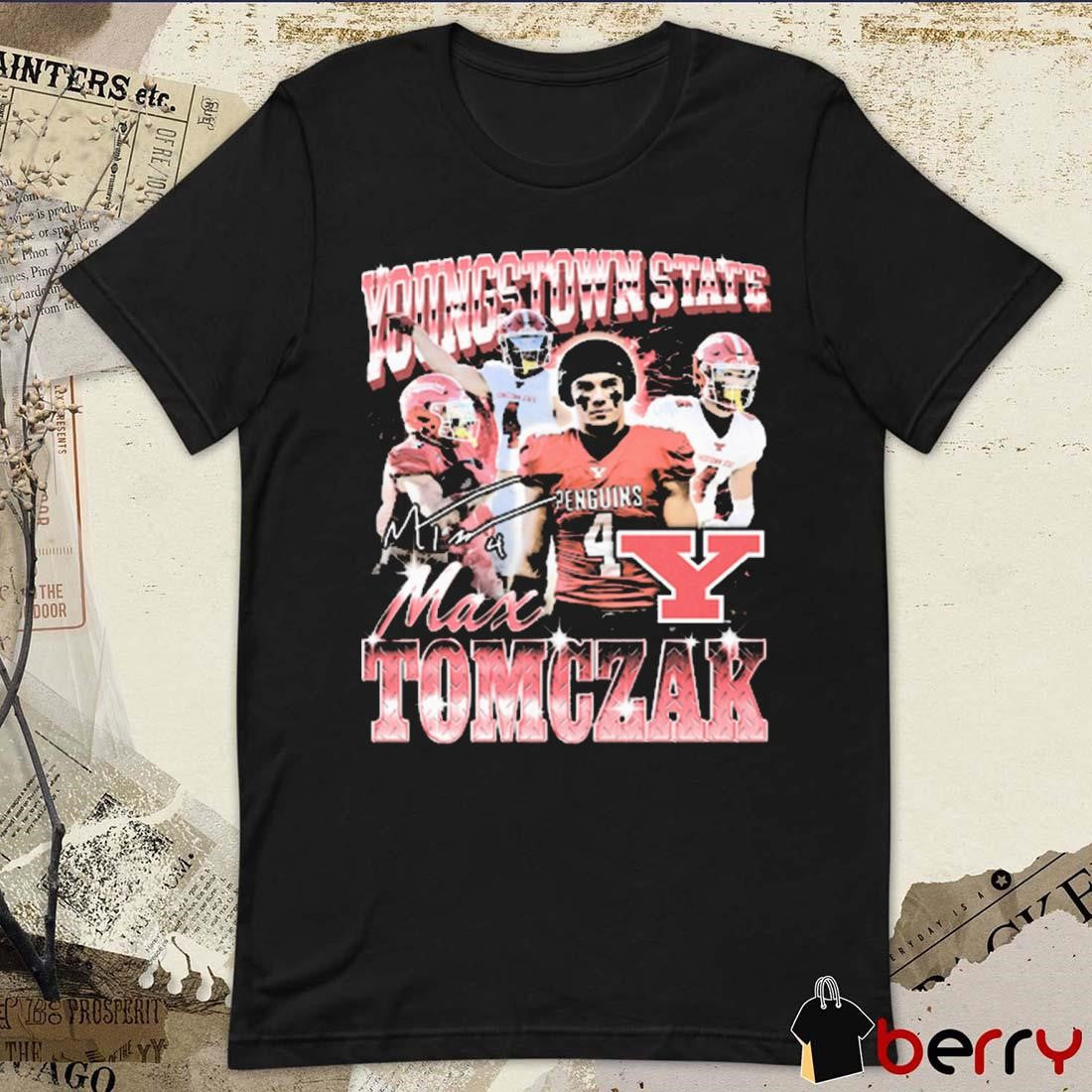 Max Tomczak Youngstown State Pepper 90s Graphic Signature t-shirt