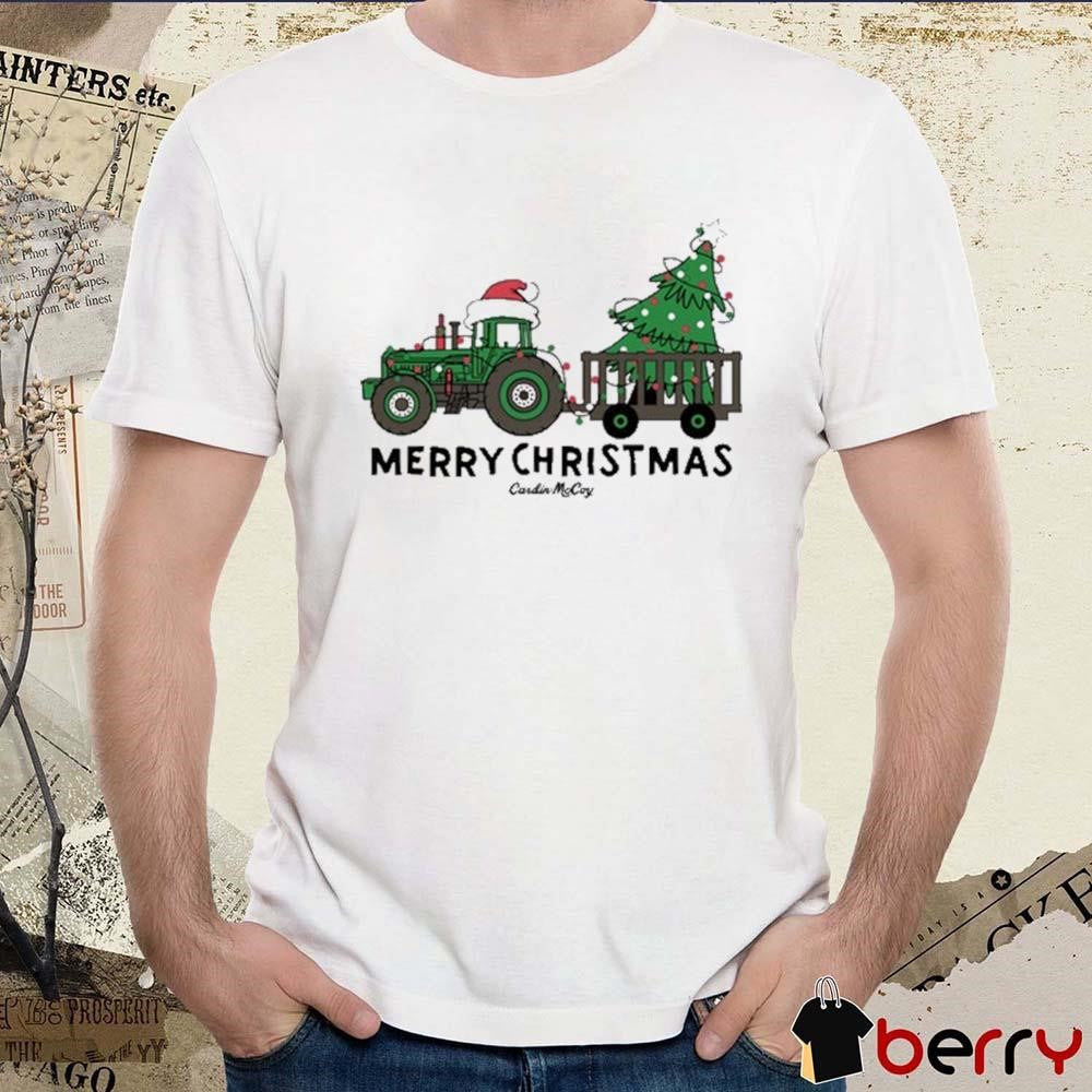 Merry Christmas Tractor 2024 Cardin McCoy t-shirt