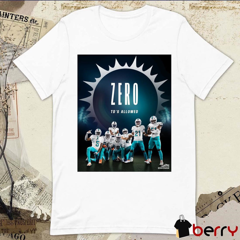 Miami Dolphins Zero TD’s Allowed Lights out defense on MNF Poster t-shirt