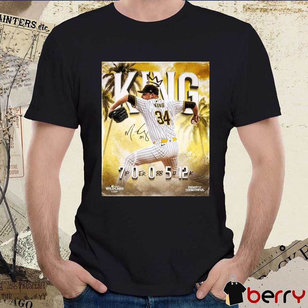 Michael King San Diego Padres MLB 700512 Signature Poster t-shirt