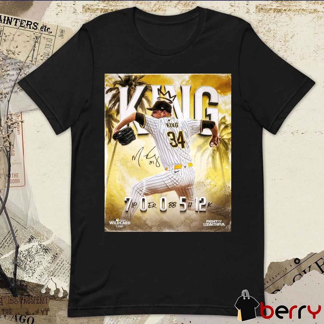 Michael King San Diego Padres MLB 700512 Signature Poster t-shirt