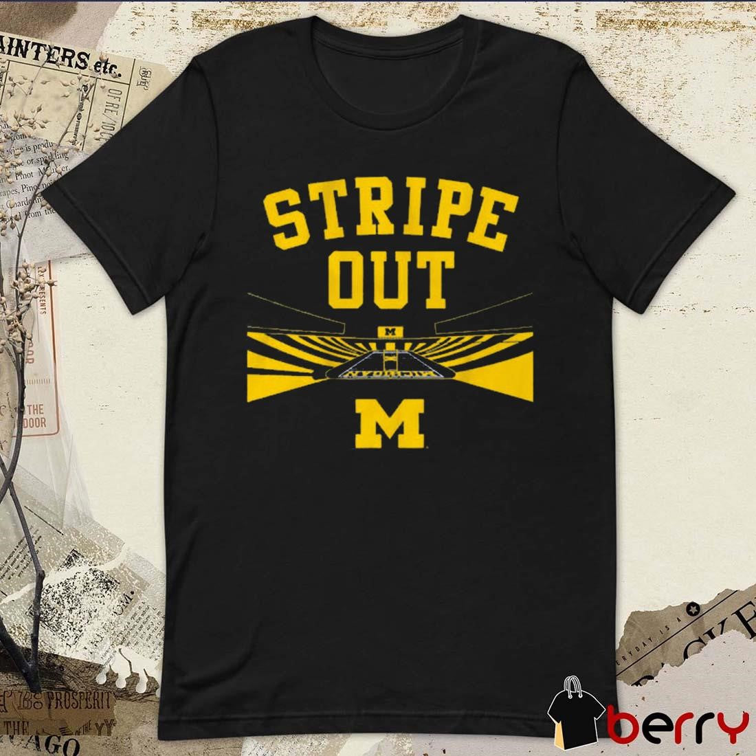 Michigan Wolverines Football Big House Stripe Out t-shirt