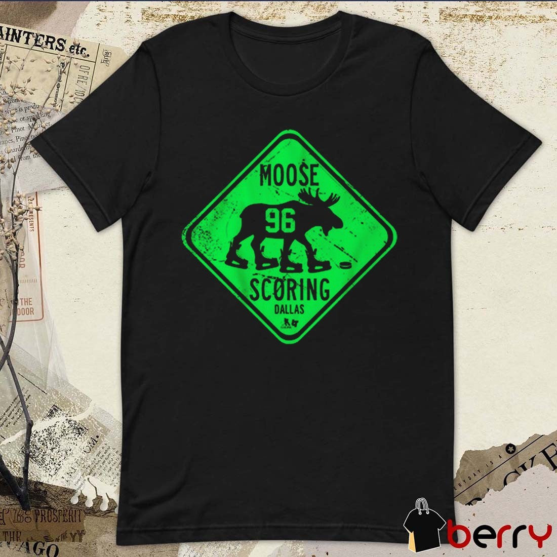 Mikko Rantanen Moose Scoring Sign Dallas Stars Hockey t-shirt