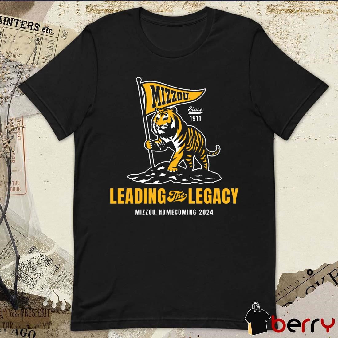 Mizzou Tigers 2024 Homecoming Leading the Legacy Since 1911 t-shirt