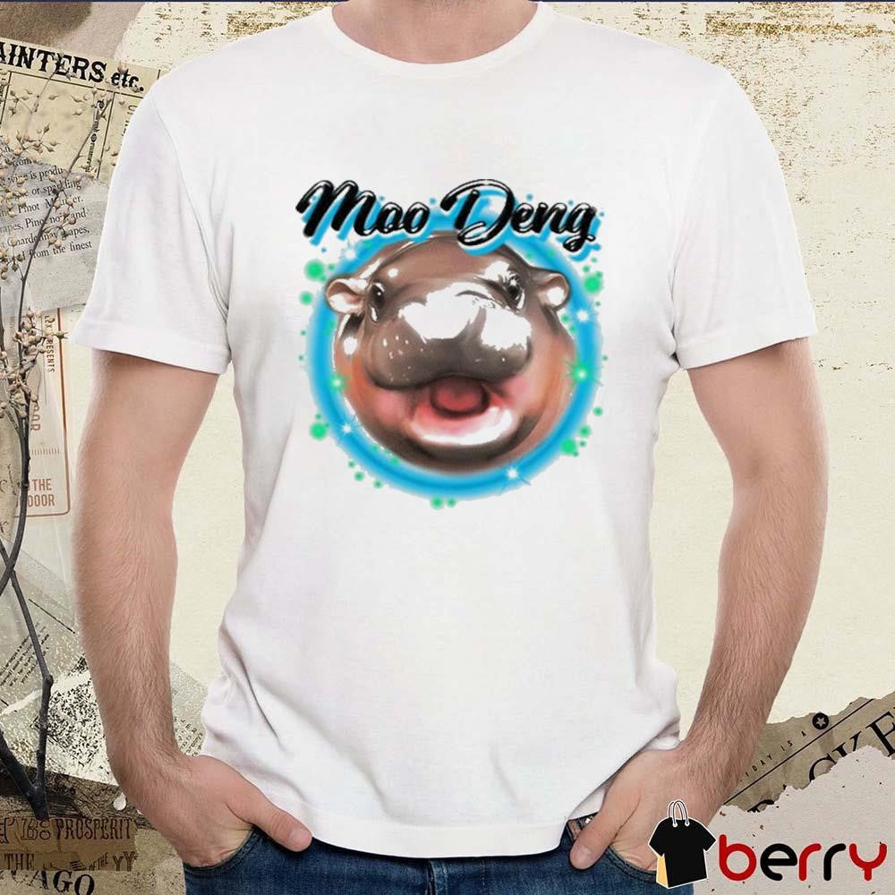 Moo Deng Airbrush Painting t-shirt