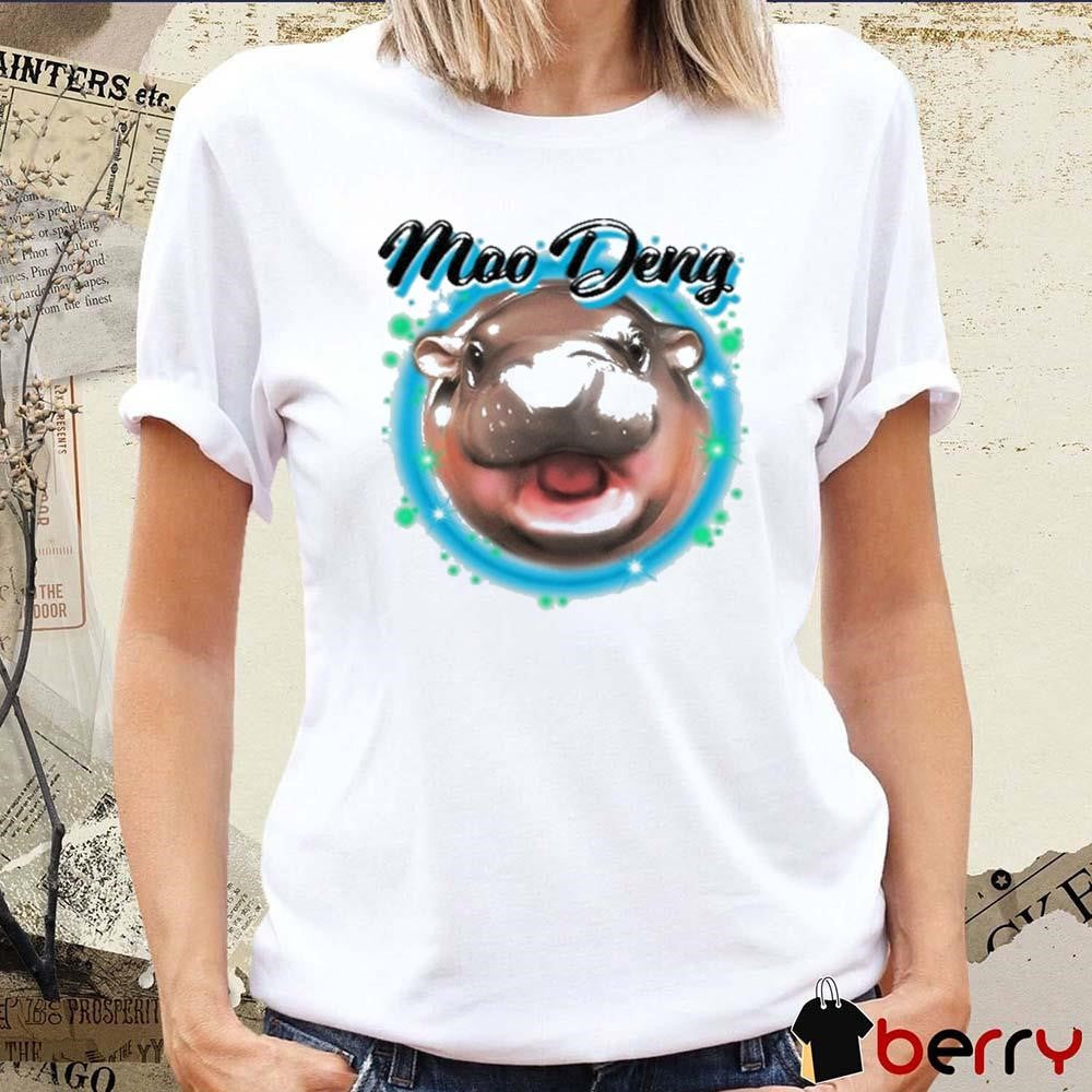 Moo Deng Airbrush Painting t-shirt