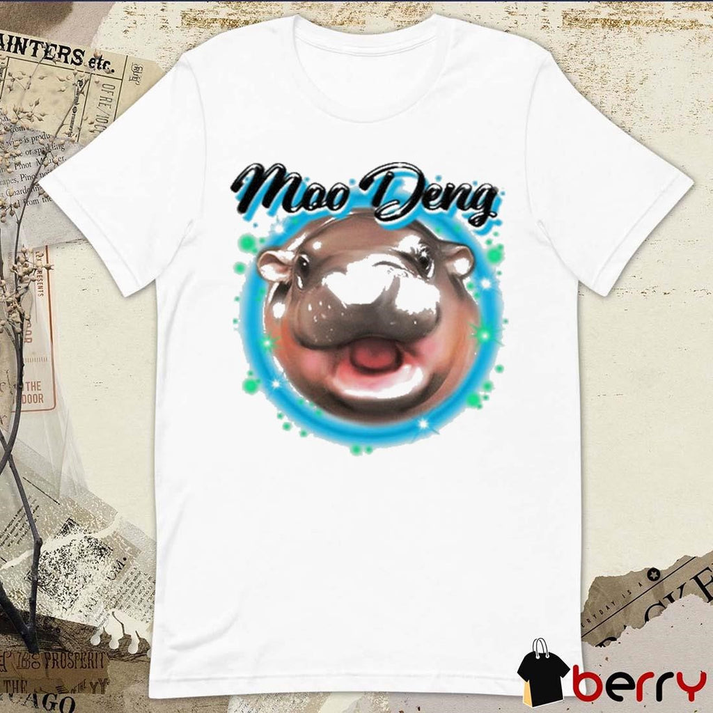 Moo Deng Airbrush Painting t-shirt