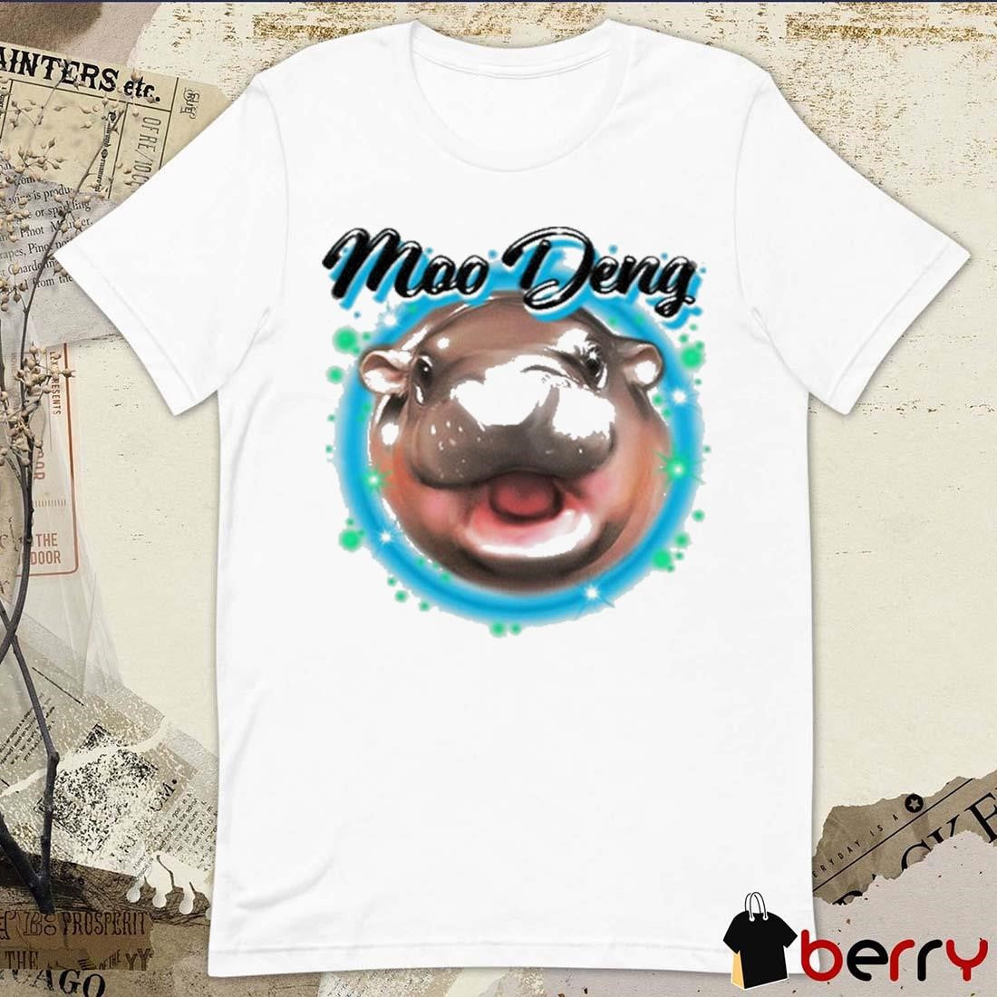 Moo Deng Airbrush Painting t-shirt