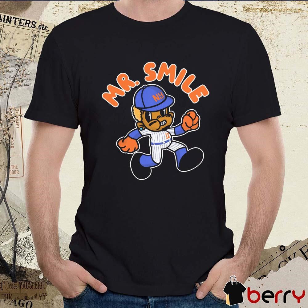 Mr. Smile New York Mets MLB Cartoon t-shirt