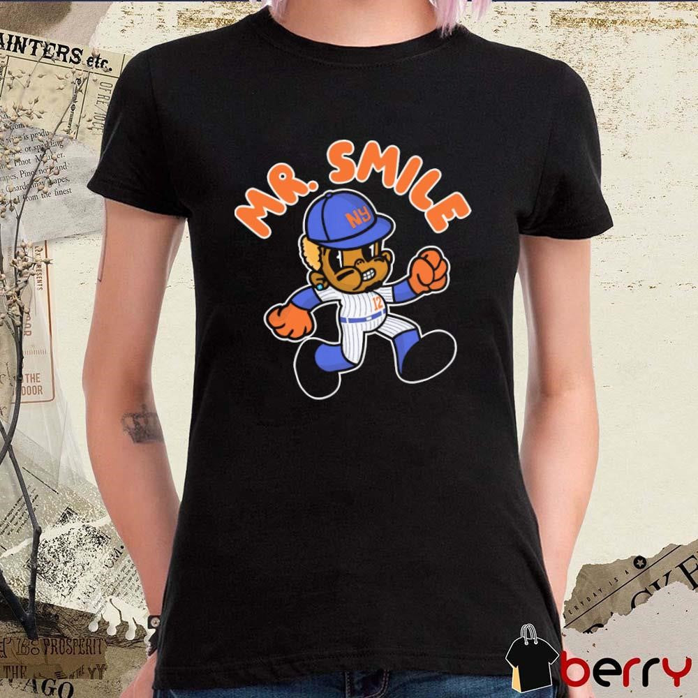 Mr. Smile New York Mets MLB Cartoon t-shirt