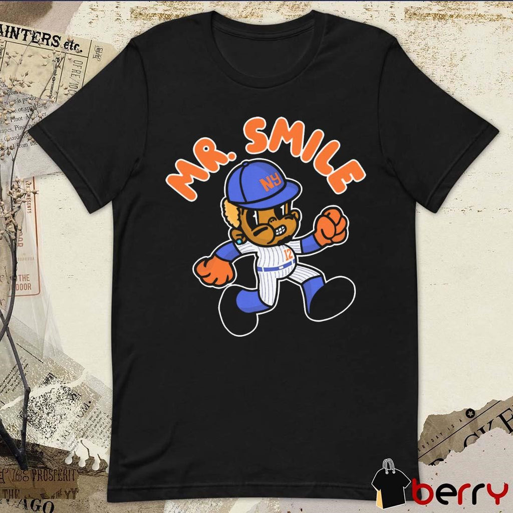Mr. Smile New York Mets MLB Cartoon t-shirt